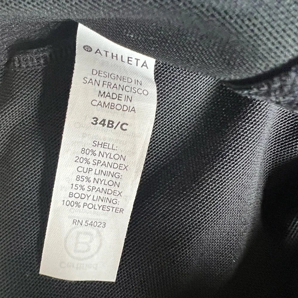 Athleta Black Freestyle Camo Tankini Top Army Print